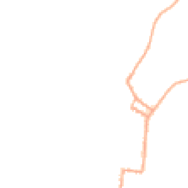 Night-time road noise heatmap for SY9 5BS