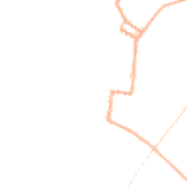 Night-time road noise heatmap for SY9 5DJ