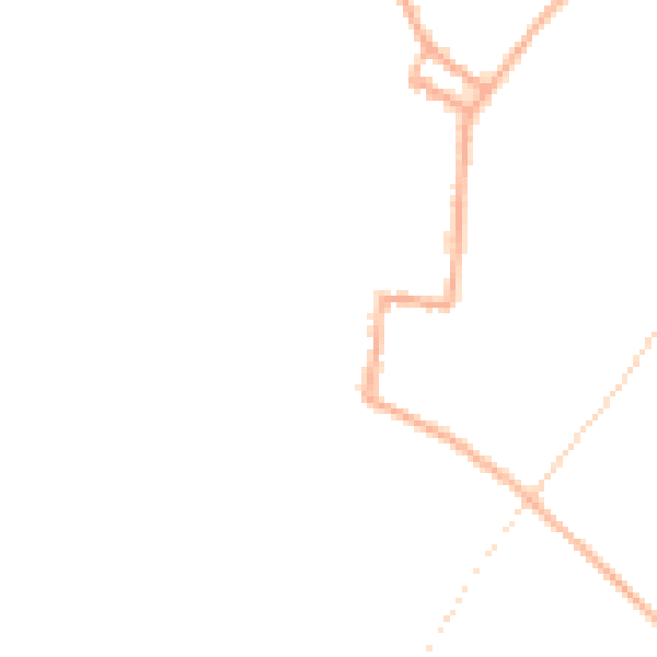 Night-time road noise heatmap for SY9 5DL