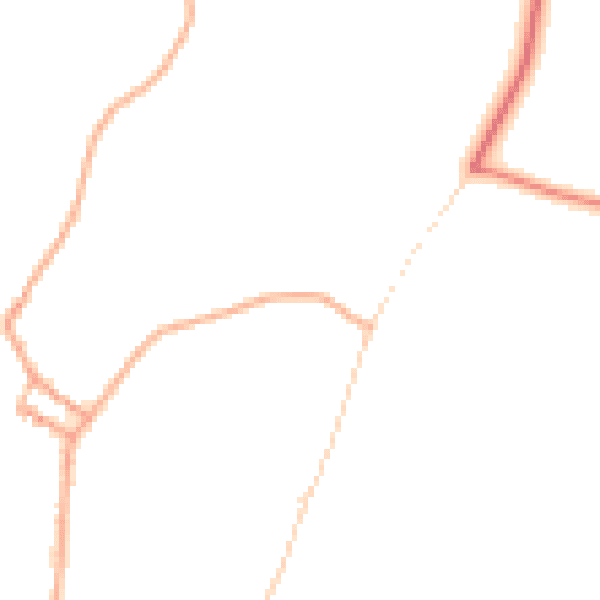 Night-time road noise heatmap for SY9 5DP