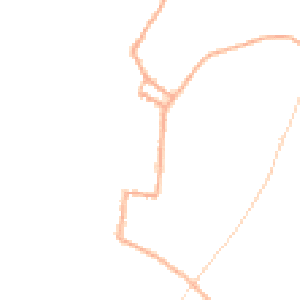 Night-time road noise heatmap for SY9 5DQ