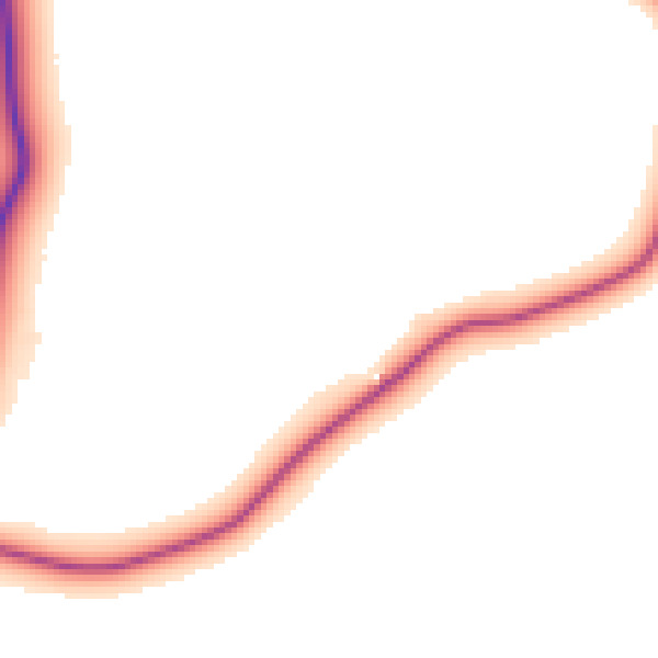 Daytime road noise heatmap for SY9 5DR