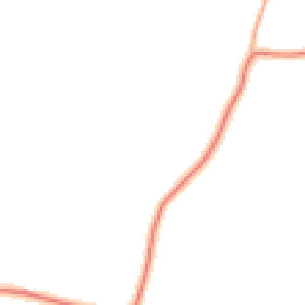 Daytime road noise heatmap for SY9 5DU