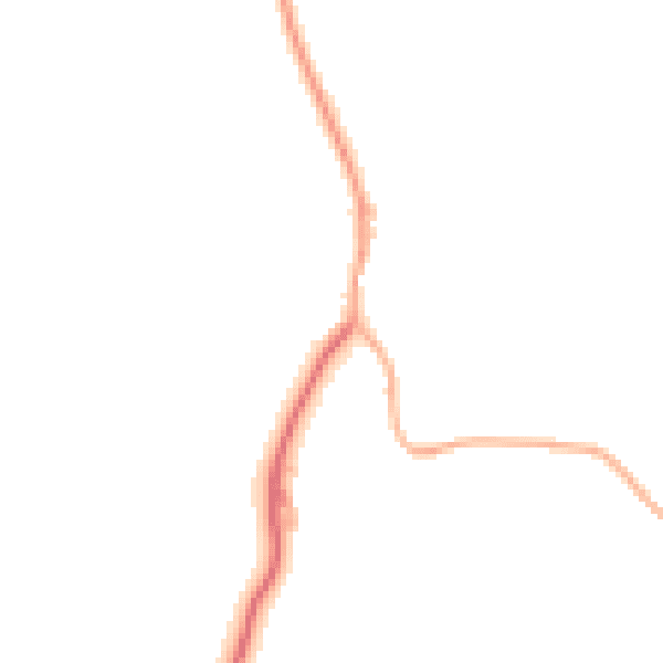 Night-time road noise heatmap for SY9 5HD