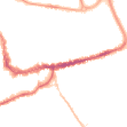 Night-time road noise heatmap for TA1 3EN