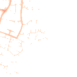 Daytime road noise heatmap for TA1 3RA