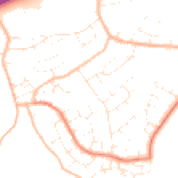 Daytime road noise heatmap for TA1 4JF