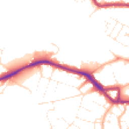 Daytime road noise heatmap for TA1 5AP
