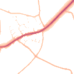 Daytime road noise heatmap for TA10 0ER