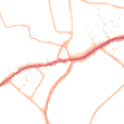 Daytime road noise heatmap for TA10 0EU
