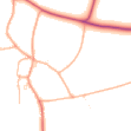 Daytime road noise heatmap for TA10 9HR