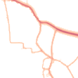 Daytime road noise heatmap for TA10 9LU