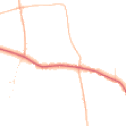 Daytime road noise heatmap for TA10 9NQ