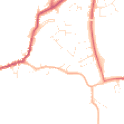 Daytime road noise heatmap for TA10 9QJ
