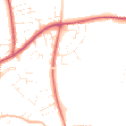 Daytime road noise heatmap for TA10 9TB