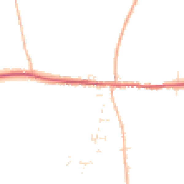 Daytime road noise heatmap for TA11 6EE