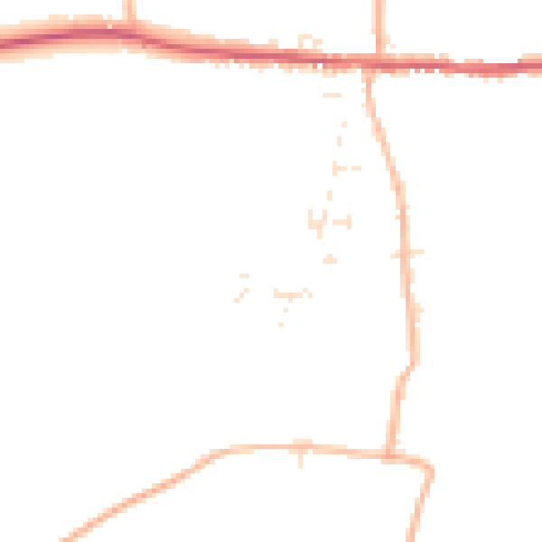 Daytime road noise heatmap for TA11 6FH