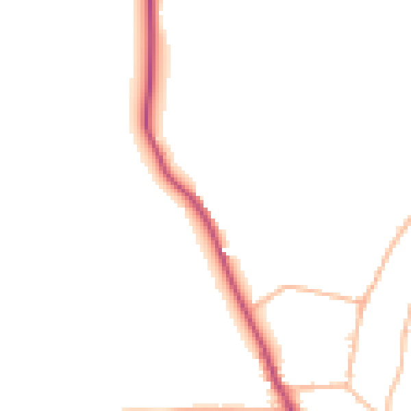 Daytime road noise heatmap for TA11 6PX