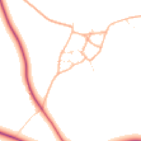 Daytime road noise heatmap for TA11 7LW