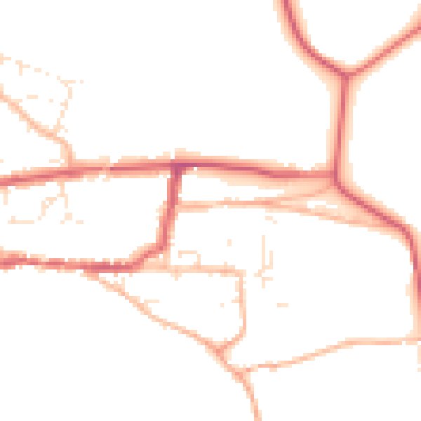 Daytime road noise heatmap for TA11 7NU