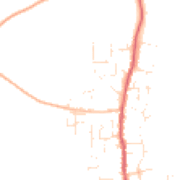 Daytime road noise heatmap for TA12 6DQ