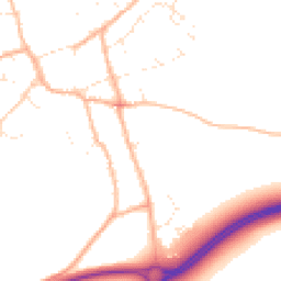 Daytime road noise heatmap for TA13 5BE