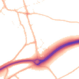Daytime road noise heatmap for TA13 5FG