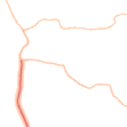 Daytime road noise heatmap for TA3 5BB