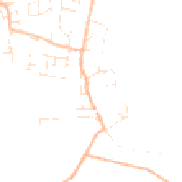 Daytime road noise heatmap for TA3 5QH