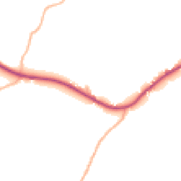 Daytime road noise heatmap for TA3 6DD