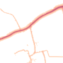 Daytime road noise heatmap for TA3 6PE