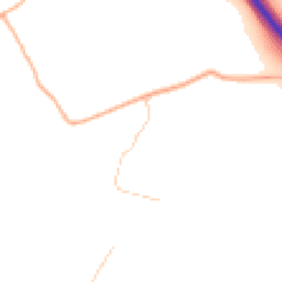 Daytime road noise heatmap for TA3 6TS