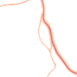Daytime road noise heatmap for TA3 7DG