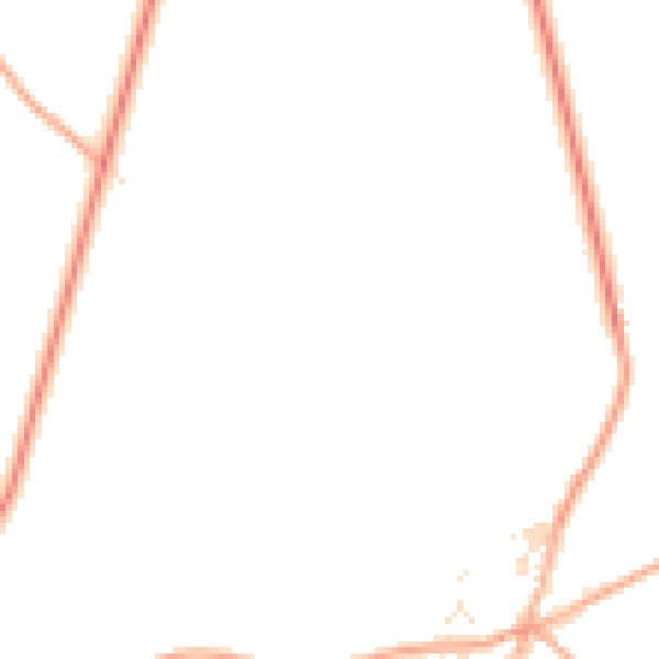 Daytime road noise heatmap for TA3 7QJ
