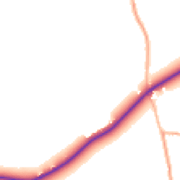 Daytime road noise heatmap for TA4 1EU
