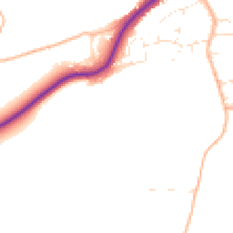 Daytime road noise heatmap for TA4 1FJ