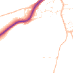 Daytime road noise heatmap for TA4 1FN