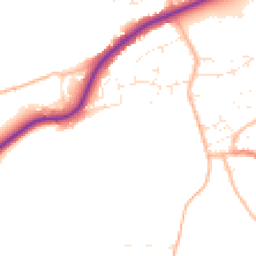 Daytime road noise heatmap for TA4 1FZ