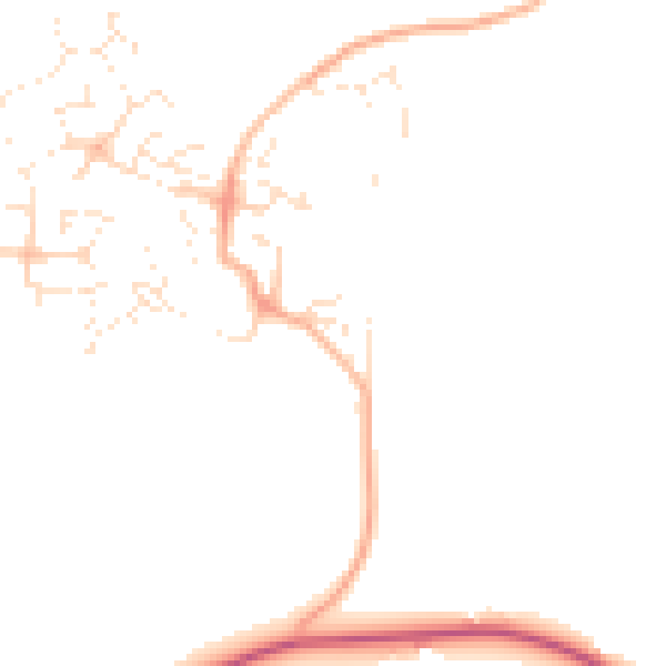 Daytime road noise heatmap for TA4 1JB