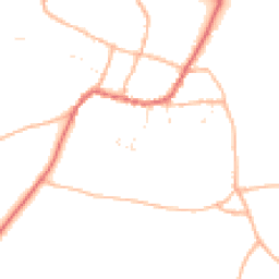 Daytime road noise heatmap for TA4 1JY