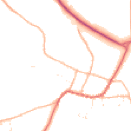Daytime road noise heatmap for TA4 1QU