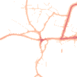 Daytime road noise heatmap for TA4 2DU