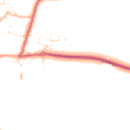 Daytime road noise heatmap for TA4 2ET