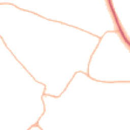 Daytime road noise heatmap for TA4 2SE