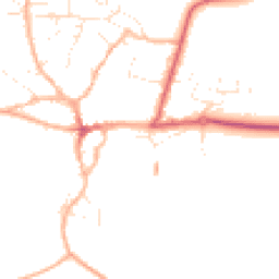 Daytime road noise heatmap for TA4 2YA