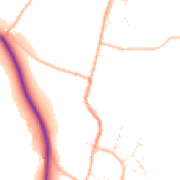 Daytime road noise heatmap for TA4 3AT