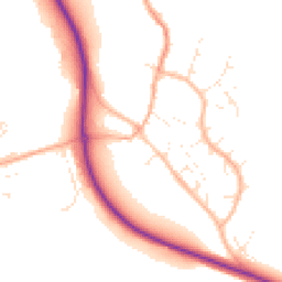 Daytime road noise heatmap for TA4 3BN