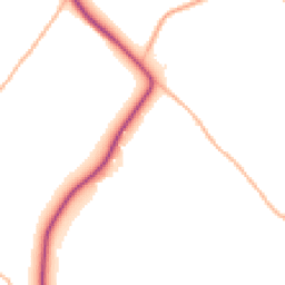 Daytime road noise heatmap for TA4 3JB