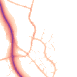 Daytime road noise heatmap for TA4 3NH