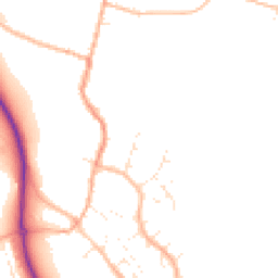 Daytime road noise heatmap for TA4 3NJ